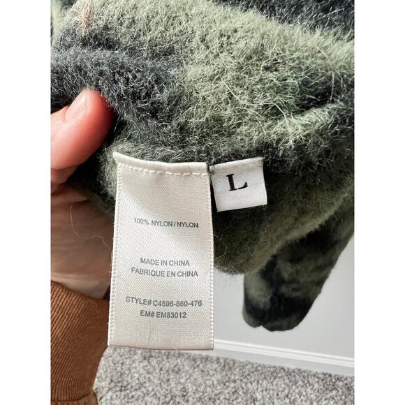 Cloth & Stone green & black sweater women's size large - Picture 5 of 5